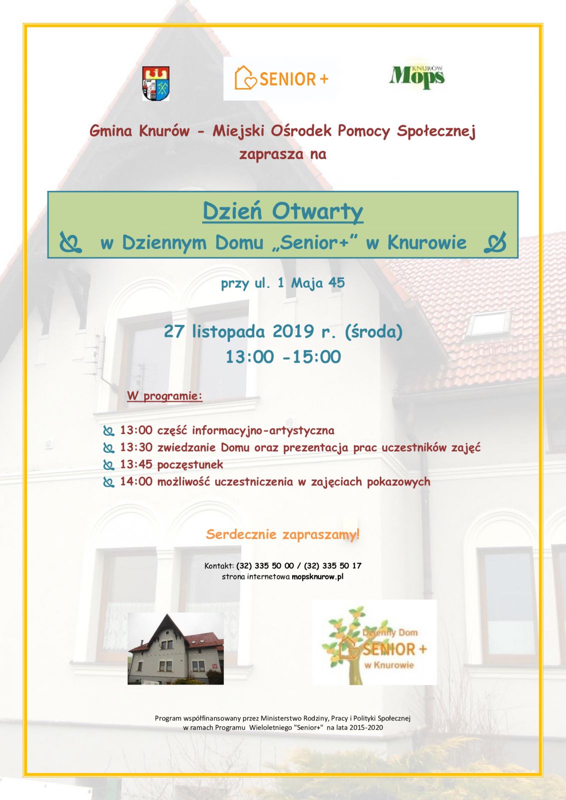 Plakat propagujący Dzień Otwarty