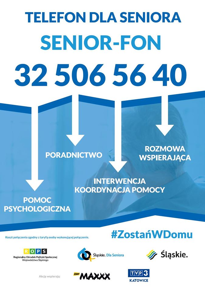 Plakat propagujący Senior-Fon